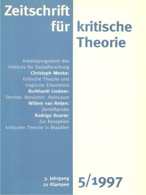 cover image of Zeitschrift für kritische Theorie / Zeitschrift für kritische Theorie, Heft 5